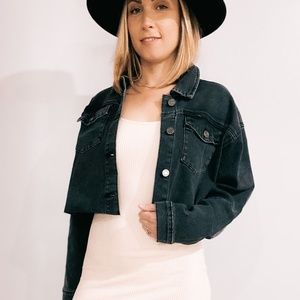 Paper Crane Oversized Denim Jacket